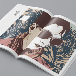 ultradesign - eugenie lavenant - babyboom de jean vautrin - colorisation - creation double page
