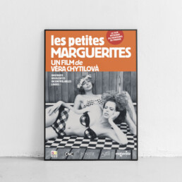 affiche les petites marguerites vera chytilova malavida - ultradesign